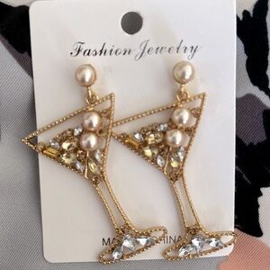 Martini earrings NWT